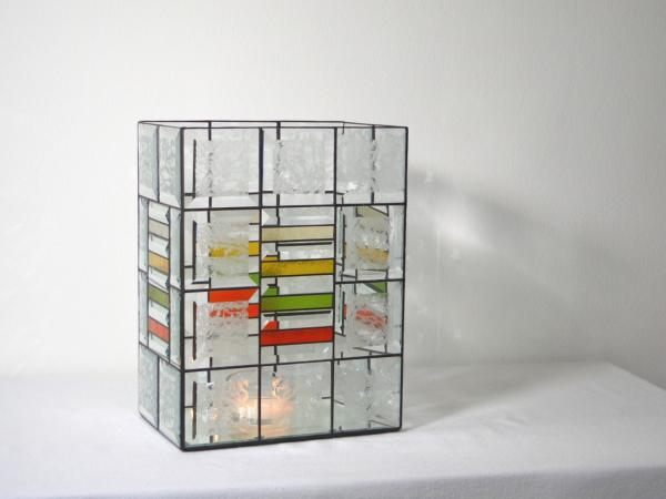 Pattern candle holder Cuboid Window L