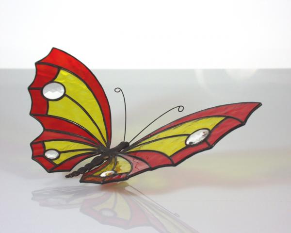 Pattern Glass Figure Butterfly Wing span 29 cm ( 11.5“ )