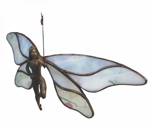 Designvorlage Glasfigur Fliegende Elfe