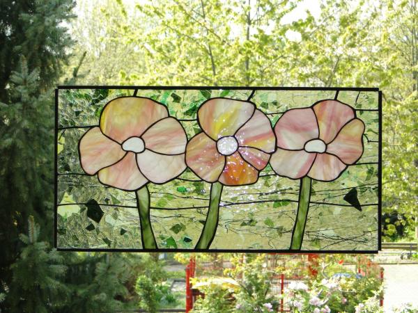 Pattern Large window panel Four Seasons - Spring