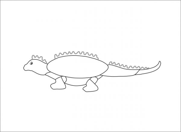 Designvorlage Grünschnabel & Co. Leguan