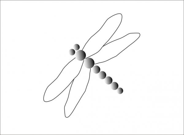 Designvorlage Grünschnabel & Co. Libelle 1