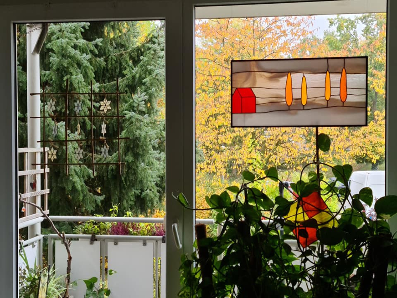 Große Fensterbilder: Malen wie ein Profi!