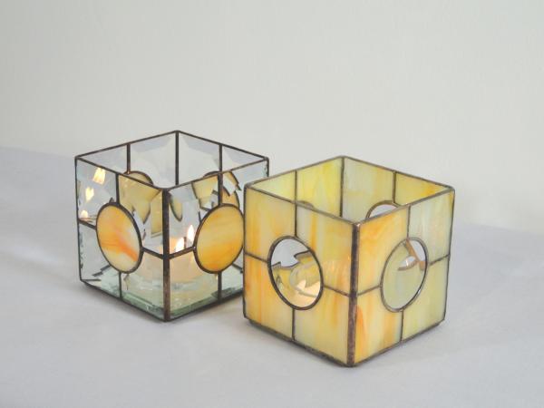 Pattern Votive Faceted Lense